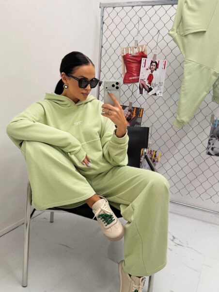 BLUZA Z KAPTUREM LA MILLA MATCHA